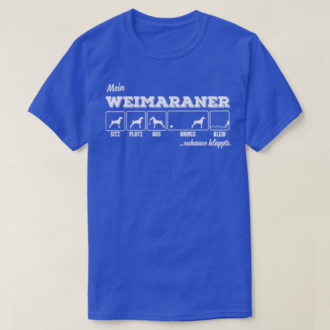 Weimaraner 2 t shirt (Design framsida)