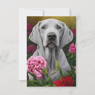 Weimaraner 3 x 5-platta tackkort (tomt) tack kort
