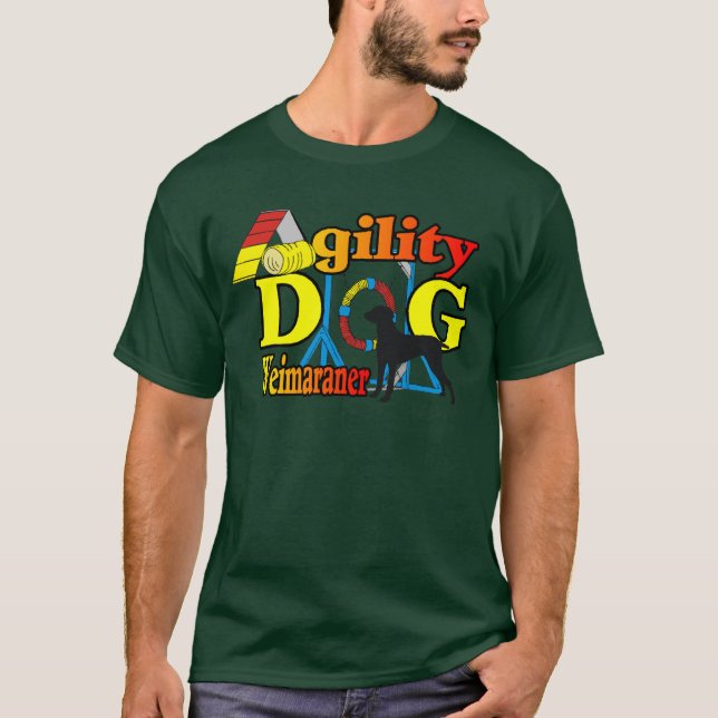 Weimaraner Agilitet Shirts Gifts Tröja (Framsida)