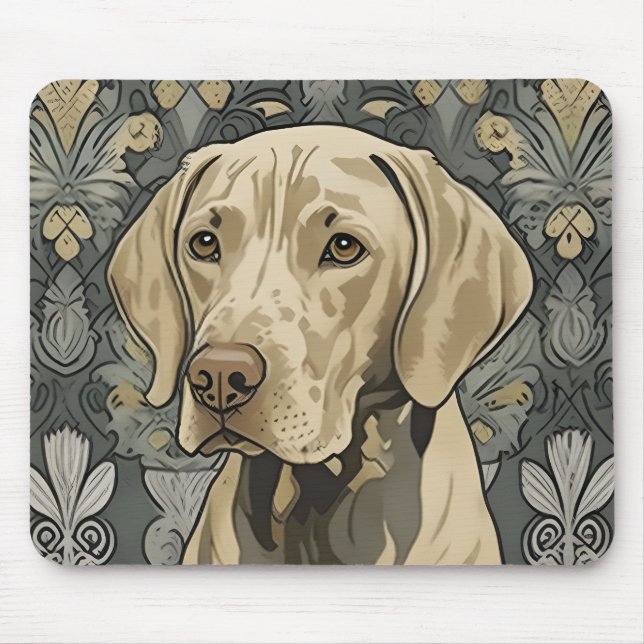 Weimaraner AI Art Mouse Pad Musmatta (Framsidan)