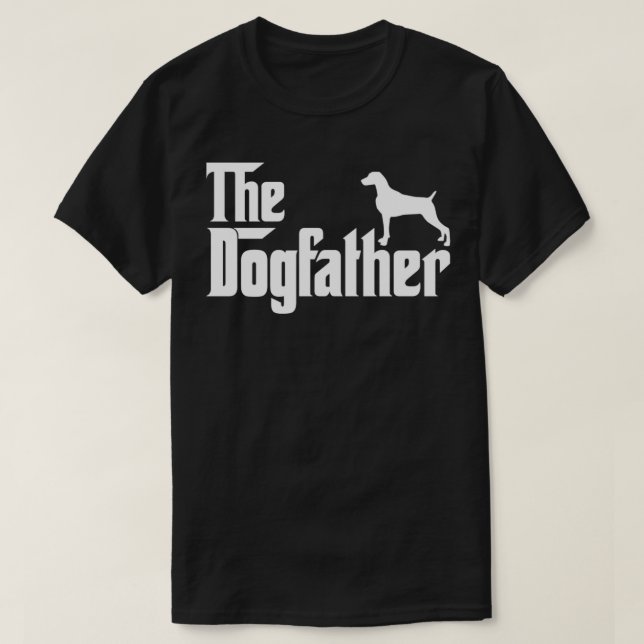 Weimaraner Älskare Gift DogFather Pullover T Shirt (Design framsida)
