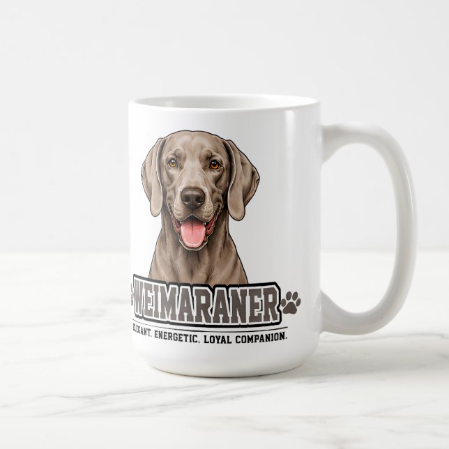 🐾 Weimaraner Älskare Present🐾 Kaffemugg (Höger)