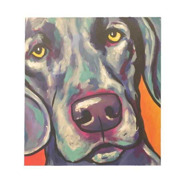 weimaraner anteckningsblock (Framsida)