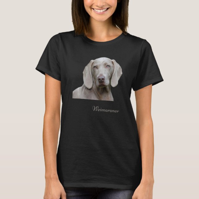 Weimaraner  Beautiful Weimaraner Hunting Dog T Shirt (Framsida)