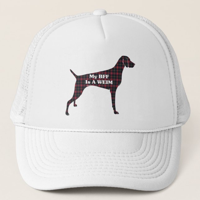Weimaraner BFF Hat Truckerkeps (Framsida)