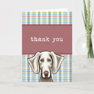 Weimaraner Blek Play Tack Kort