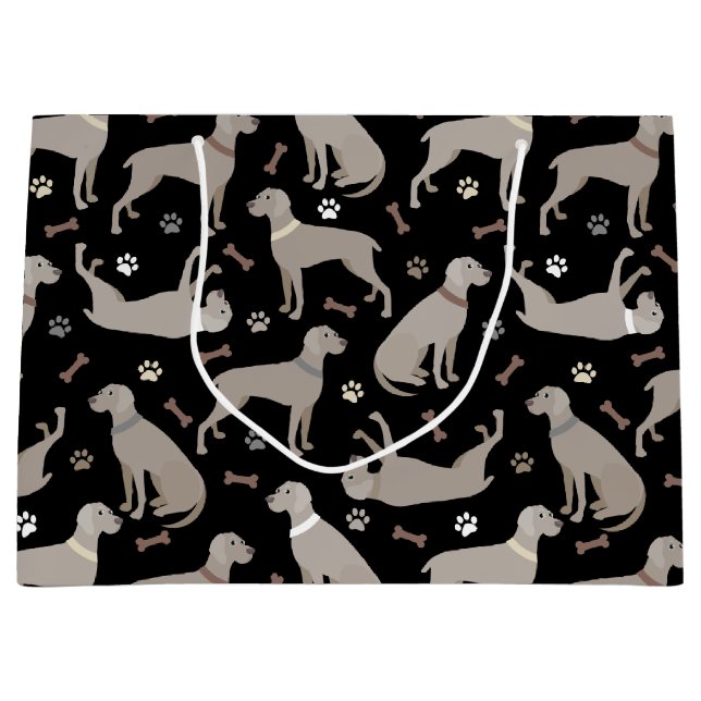 Weimaraner Bones och Tass Black (Framsidan)