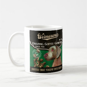 Weimaraner brännmärker - Organisk Kaffe Företag Kaffemugg