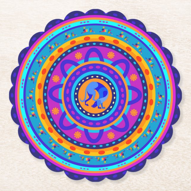 Weimaraner & Bunnies Underlägg Papper (Framsida)