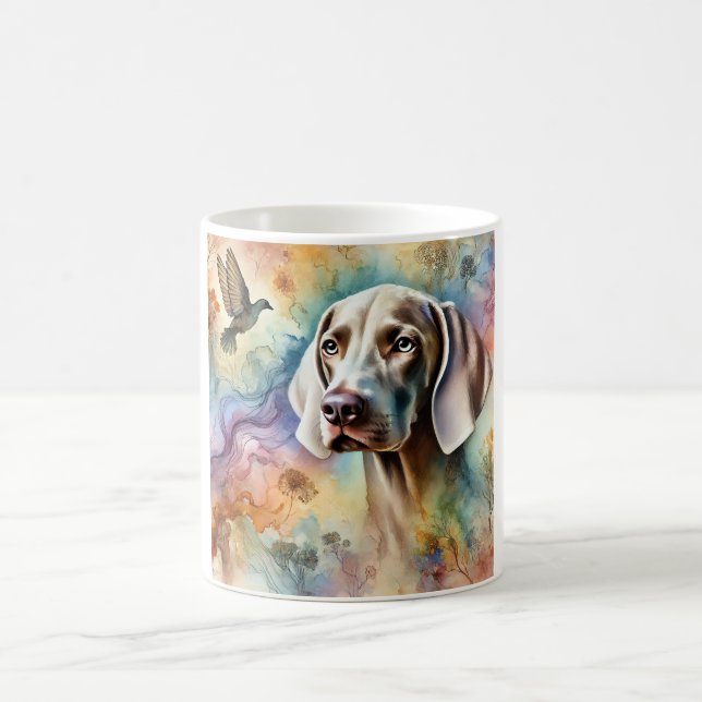 Weimaraner Dog 200624AREF211 - Watercolor Kaffemugg (Center)