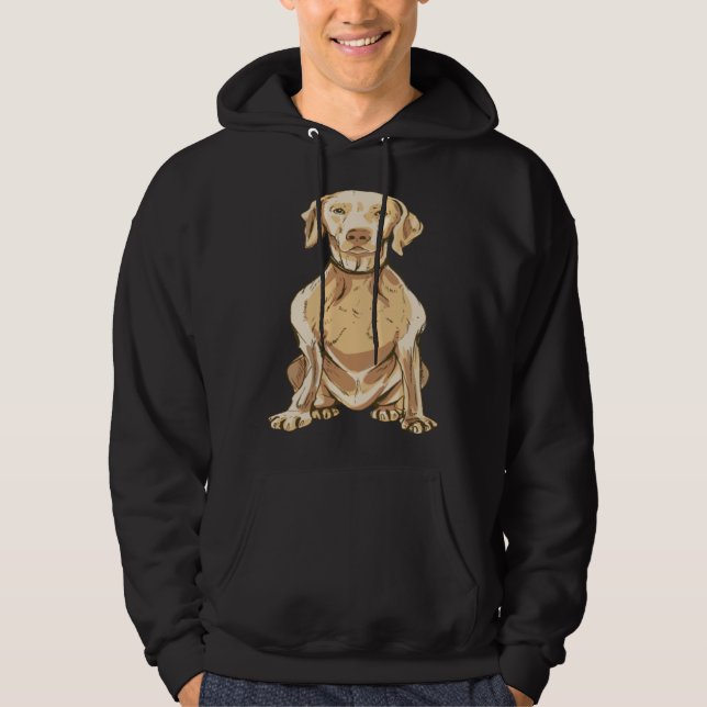 Weimaraner dog hoodie (Framsida)