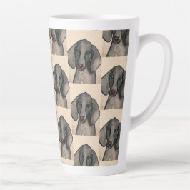 Weimaraner Dog Latte Mug