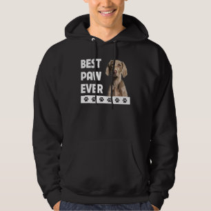 Weimaraner Fars dag Hund Pappa Best Tass All Doggy Hoodie
