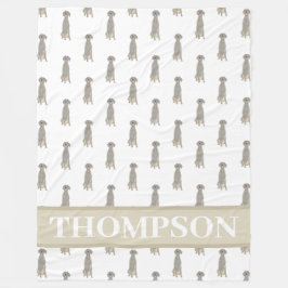 Weimaraner Fleecefilt