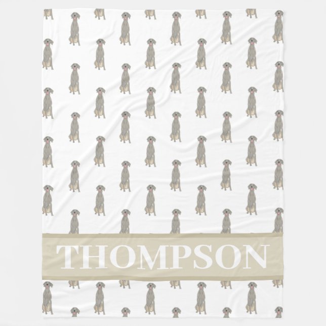 Weimaraner Fleecefilt (Framsidan)