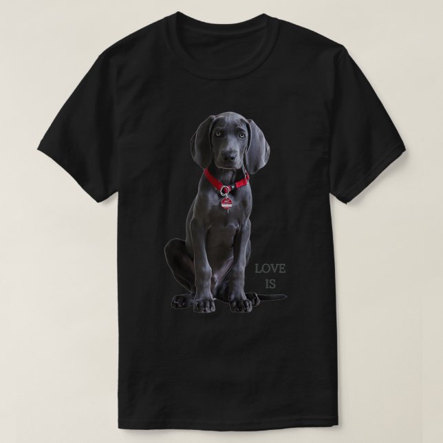Weimaraner for Women Manar Kids Weimeraner Mamma H T Shirt (Design framsida)