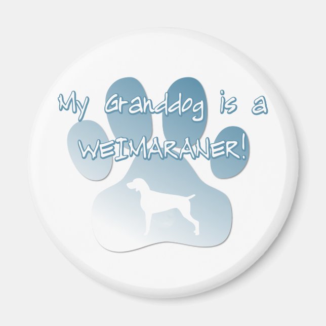 Weimaraner Granddog Magnet (Framsidan)
