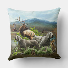 Weimaraner, "Grått Ghost" Kudde