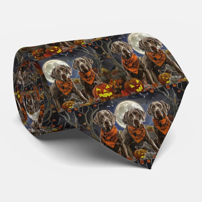 Weimaraner Halloween Kuslig Slips (Rullad)