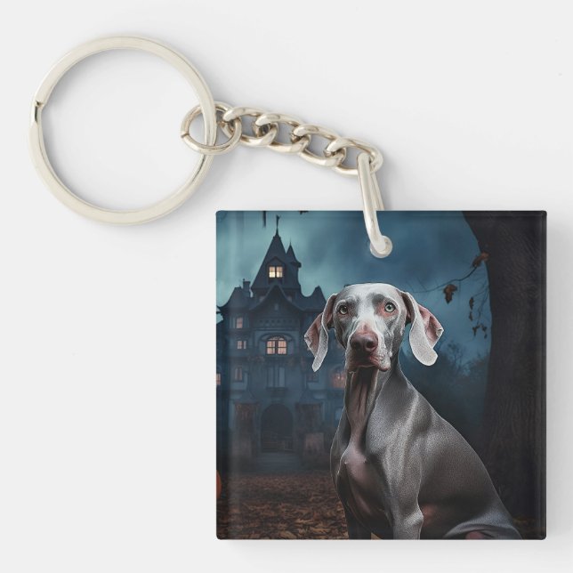 Weimaraner Halloween Scary (Framsidan)