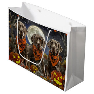 Weimaraner Halloween Spooky