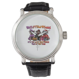 Weimaraner Halloween Thanksgiving jul överdimensio Armbandsur