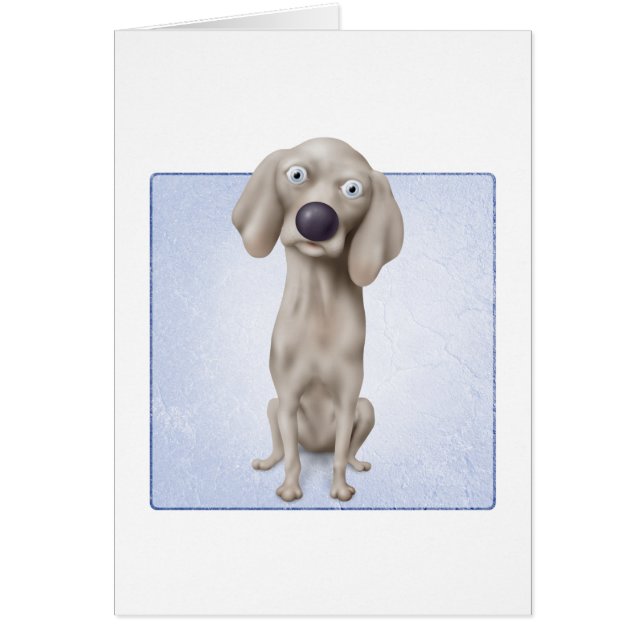 Weimaraner Hälsningskort (Framsidan)