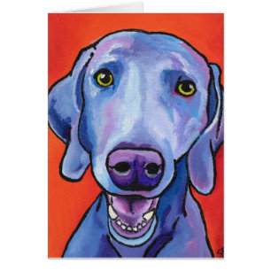 Weimaraner Hälsningskort
