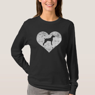 Weimaraner hjärta t shirt