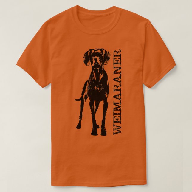 Weimaraner hund 2 t shirt (Design framsida)