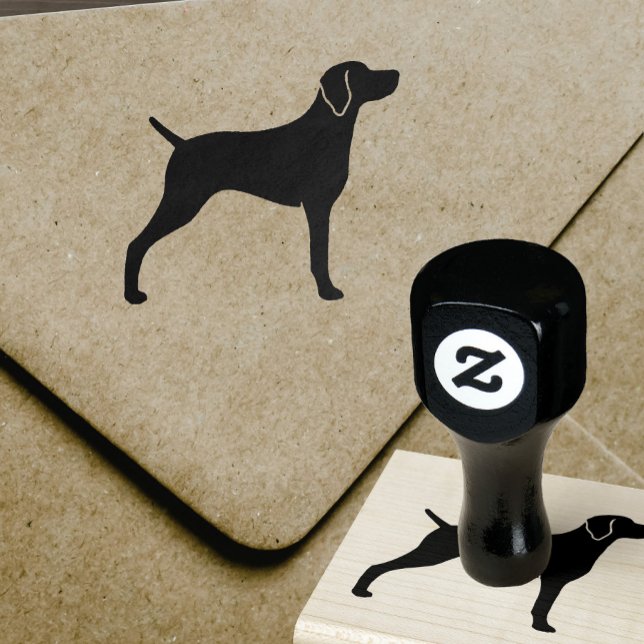 Weimaraner Hund aveln Silhouette Stämpel (Skapare uppladdad)