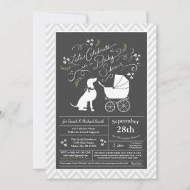 Weimaraner Hund Baby Shower Gender Neutral Inbjudningar