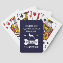 Weimaraner-hund bästa vän casinokort