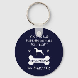 Weimaraner-hund bästa vän nyckelring