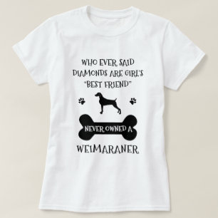 Weimaraner-hund bästa vän t shirt