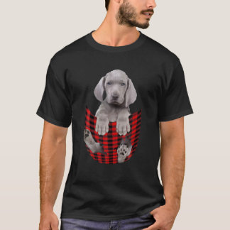 Weimaraner-Hund i pocketkarosser för bästa T Shirt