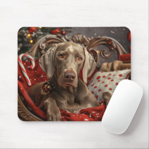 Weimaraner Hund Jul Festlig Musmatta