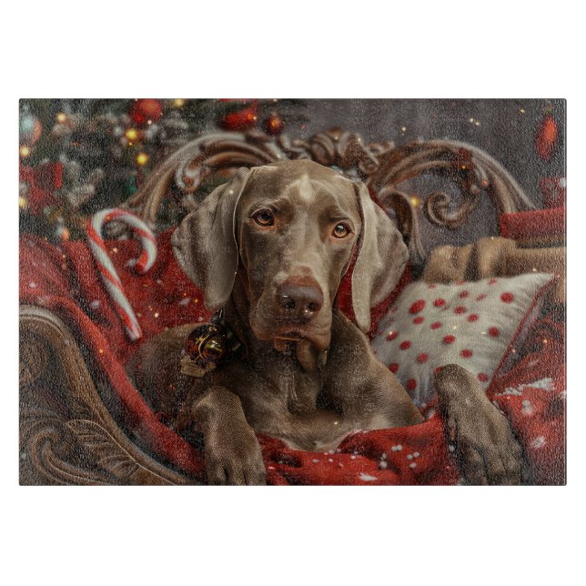 Weimaraner Hund jul - julhelg (Framsidan)