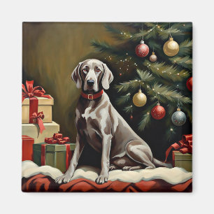 Weimaraner hund jul magnet