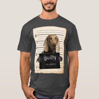 Weimaraner Hund mugg sköt illa hund T Shirt