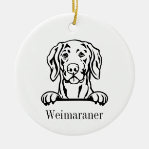 Weimaraner hund ornament