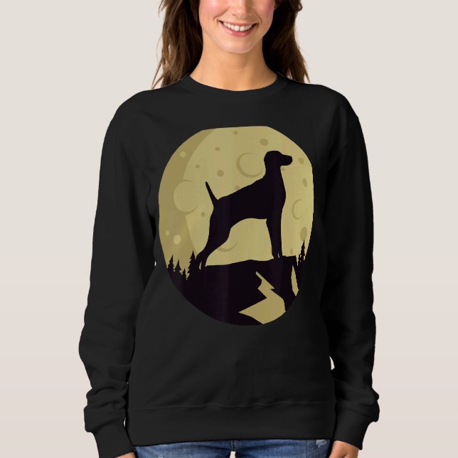 Weimaraner Hund Retro 3 T Shirt (Framsida)
