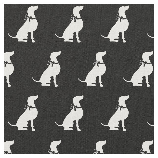 Weimaraner Hund Silhouette Pet Tyg (Närbild)