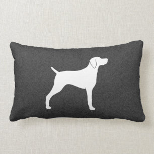 Weimaraner Hund Siluett Lumbarkudde