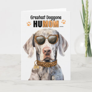 Weimaraner Hund Underbarare HuMOM Mors dag Helgkort