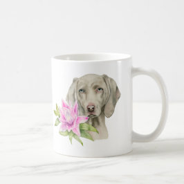 Weimaraner hundkonst kaffemugg