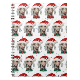 Weimaraner Hundras Julstjärnor Anteckningsbok