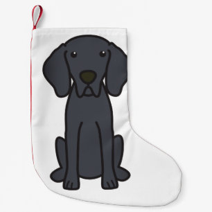 Weimaraner hundtecknad liten julstrumpa