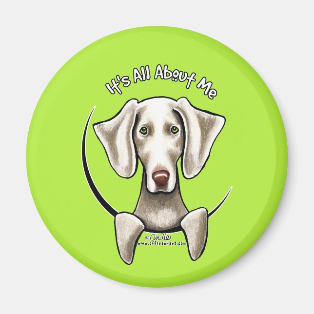 Weimaraner IAAM Magnet (Framsidan)