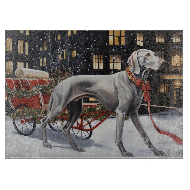 Weimaraner jul - helgsäsong (Framsidan)